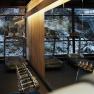 Fitnessraum im Sporthotel, © Sporthotel am Semmering Fitnessraum mit Laufbändern und Hanteln, Fenster mit Blick auf verschneite Landschaft.