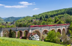 UNESCO Weltkulturerbe Semmeringeisenbahn in Payerbach an der Rax, © Wiener Alpen / Franz Zwickl