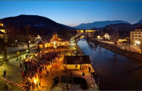 Eine kalte klare Winterbnacht über Payerbach..., © Wiener Alpen in Niederösterreich - Semmering Rax