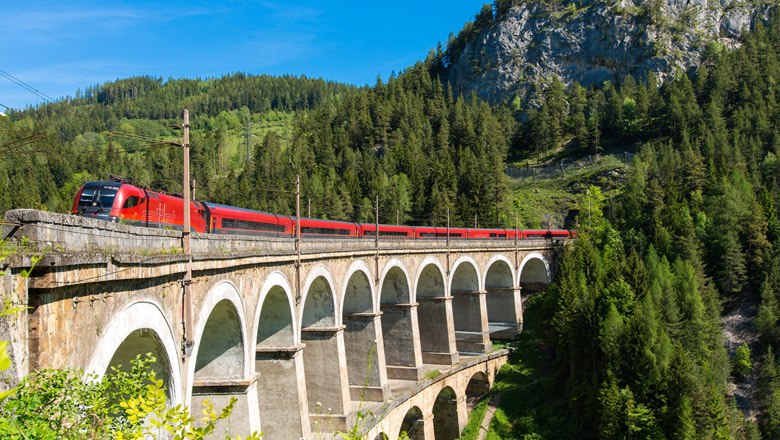 Kalte Rinne Viadukt Semmeringeisenbahn, © Wiener Alpen/Walter Strobl