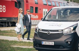 Abholung vom Bahnhof mit dem Shuttle, © Wiener Alpen - Martin Fülöp