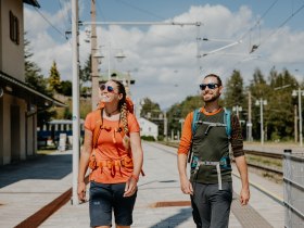 Ankunft am Bahnhof Semmering, © Wiener Alpen in Niederösterreich - Semmering Rax