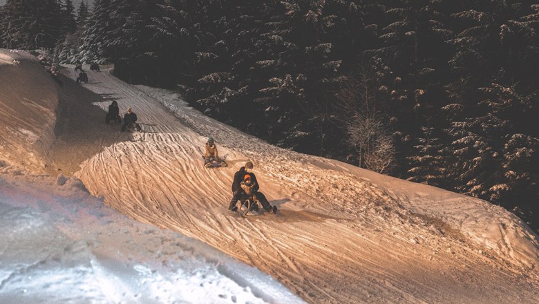 Nacht-Rodeln am Semmering, © Semmering-Hirschenkogel Bergbahnen GmbH