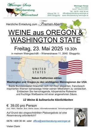 Oregon & Washington Themenabend, © Weninger Sonja